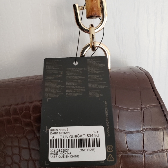 F21 Crossbody with Bamboo Handle - Picture 2 of 3